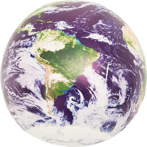 Inflatable Earth Globe from Satellite Images, Earthball, Glow in the Dark Cities