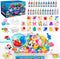 Magic Water Elf Toy Kit, Aqua Fairy Water Gel Kit with 25 Magic Gels, 20 Animal Molds, DIY STEM Kits for Kids