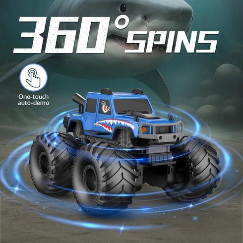 360Rotate 4x4 2.4GHz 6 7 8 9 10 11 12+, NQD Monster Truck Toys, Waterproof RC Truck, Amphibious Remote Control Monster