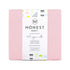 HonestBaby Unisex Baby Organic Cotton Changing Pad Cover and Toddler Sleepers, Light Pink, One Size