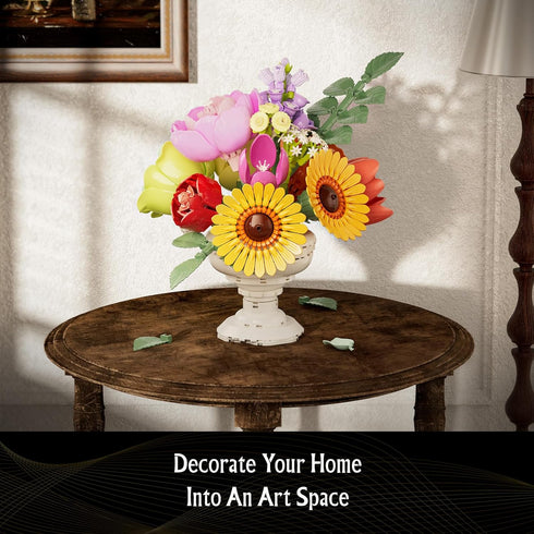 Sinuraii Set, Set, Botanicals Flower Arrangement Building Classic Style Artificial Flower Building Chrysanthemum