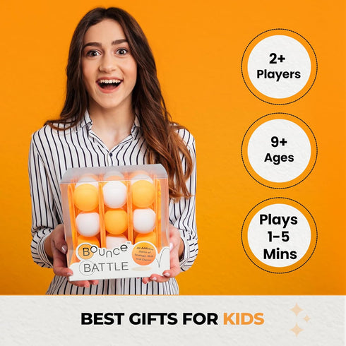 Game Set (Marbled Edition) Multiplayer Fun Games for Kids & Adults - Bounce Ball Games with Multiple Battle Styles