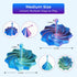 KEZPO 3D Printed Expanded Sensory Fidget Star,Transformable Stress Relief Finger Toy with Detachable Handle,for Office