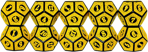 10-Pack D6 12 D12 (D12, SmartDealsPro Six Sides Sided Dice Die for DND Dungeons and Dragons MTG PRG Wow Table Game Math