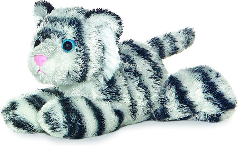 Aurora Bundle of 2 Plush Animals - 8" Tanya Tiger and Shazam White Tiger