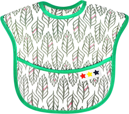Accmor 4-Pack Mess-Proof Waterproof Baby Bibs - for Easy Eating