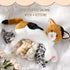 Nurturing Cat Stuffed Animal with Plush Kittens, Mommy Cat with 4 Baby Cats for Birthday Party Favors Gifts