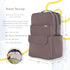 1 LB Backpack 11 RED ROVR Roo Lightweight Diaper Bag | organizational pockets| Durable & Water-Resistant (Mauve)
