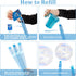 JOYIN 45 Packs Big Bubble Wand Set with Concentrated Bubble Solution Refills, 14.6" Giant Bubble Wands for Summer Fun