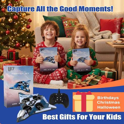 ZzzMgzzZ 360 3+ Foam Remote Control Airplanes for Kids & Adults | RC Fighter Jet with Light, Flip Fighter Jet Toys