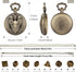 Mini DND Dice Set 7pcs Polyhedral Metal D&D Dice Steampunk Hollow Paladin Knight Warrior Pocket Watch Shell Case