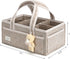 PeraBella Baby Diaper Caddy Organizer, XL Baby Basket Shower Gift Caddy, Portable Felt Changing Table Basket, Nursery