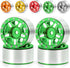 RC-Hub 4Pcs Aluminum Alloy 1.0" Micro Beadlock Wheels for 1/24 Axial SCX24, 90081, AXI00001, AXI00002 (Green)