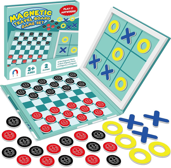 Torlam Magnetic Travel Games for Kids, Board Game Chess Party Camping Games