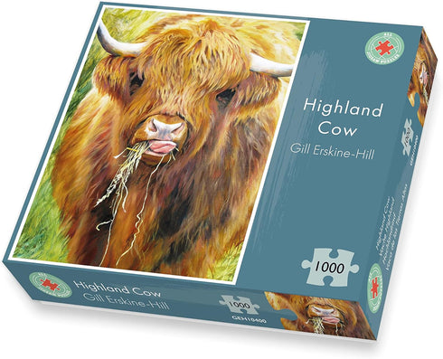 1000 Piece Jigsaw Puzzle for Adults - Highland Cow by Gill Erskine-Hill