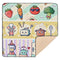 GuoChe Food Freshness Cartoon Character Pattern Soft Thick Baby Play Mat for Indoor