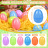 Lavwix 512Pcs 2.4" Pastel Easter Eggs, Fillable Plastic Easter Eggs Empty Colorful Eggshell Bulks for Easter Hunt