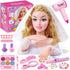 Toylink Doll Head for Hair Styling Kids Makeup Set, Blonde Bride Beauty