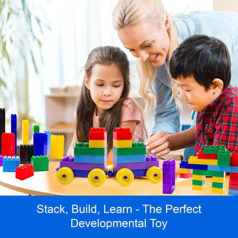 (300 3+ Dimple Building Blocks for Toddler Pcs) Stacking Toys & Puzzle Games for Learning and STEM Fun Montessori Toys