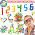 250PCS Pipe Tube Learning Toy for Toddlers, Educational STEM Bins for Classroom Preschool Building Toys, Montessori