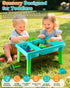 Playset Sets 3-5 Sandbox Kit Sand Table : Sand Bin with Lid Toys Toddler Dinosaur/Ocean Molds Enhance Creativity