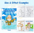 24Pcs Zainpe Christian Bible Stories Coloring Books for Kids Bible Study Easter Theme DIY Art Drawing Book Jesus Noah's