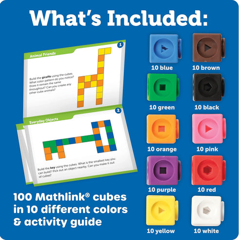 100 5+ Set Set Learning Resources STEM Explorers MathLink Builders - Pieces, Ages Kindergarten STEM Activities, Math