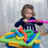 Nutty Toys 4pk Pop Tubes Sensory Toys (Large) for Fine Motor Skills Learning, Top ADHD Autism Fidget Gifts