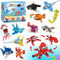 ZIYOSTAR 12 Packs 36 Kinds of Marine Animals Building Blocks Toy, DIY