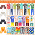 Ecore Fun 11 Items 11.5 Inch Boy Doll Clothes and Shoes - 5 Sets Fashion Casual Wear Clothes Outfit 2 Swimwear 4 Pairs Shoes for 12 inch boy Doll Random Styles
