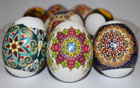 Diximus Thermo Heat Shrink Sleeve Decoration Easter Egg Wraps Pysanka Pysanky Patterns