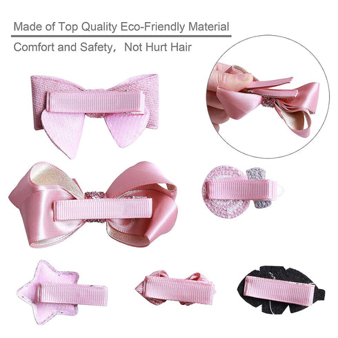 18PCS Baby Hair Accessories Set - Cute Hair Clips, Bows, and Multi-Style Hairpins for Little Girls