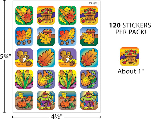Teacher Created Resources Fall Stickers, Multi Color