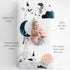 100% (52 28 inches) Rookie Humans Cotton Sateen Fitted Crib Sheet: The Moons Birthday. Modern Nursery, Use as a Photo