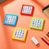 Sumind 8 Pieces Slide Puzzles for Kids, Colorful Plastic IQ Blocks Toys Brain Teaser Game Gift for All Ages