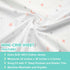 TL Care 100% Natural Cotton Fitted Mini Crib Sheet 38" x 24" - Soft & Breathable, Pink Stars and Moon