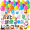 ThinkMax 24 pcs Easter Eggs Filled with Mini Plush Animals Toy for Basket
