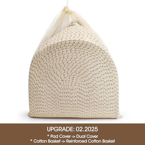J&JOO Baby Changing Basket - Soft & Waterproof Dual-Cover, Portable, Moses Basket, Changing Pad for Dresser & Changing