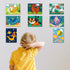 8 Packs 4-8, 48 8 2 8 6x8 goldentime Predrawn Canvas for Painting Kids Painting Canvas for Kids Painting Kits for Kids