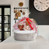 Goodpick Small Woven Storage Basket with Handles, Organizing Dog Basket, 12"X 8" X 5" Mixed Brown
