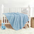 30" 40" Pro Goleem Elephant Baby Boy Blanket, Soft Fleece Baby Blankets for Boys, x Blue Crib & Stroller Blanket