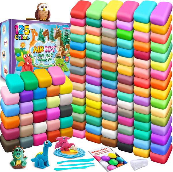 ESSENSON Air Dry Clay 125 Colors, Modeling Clay for Kids, DIY Molding