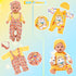 6 Sets 14-16 Inch 16-inch WONDOLL Baby Doll - Clothes, New Born Doll Outfits with Rompers & Accessories for Soft Body