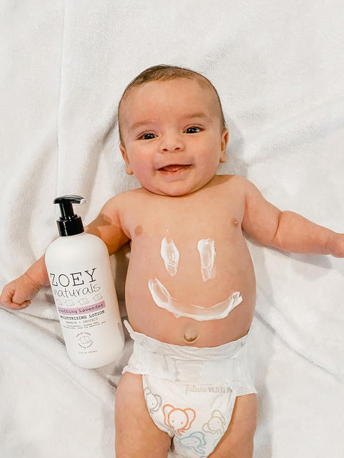 17 oz Zoey Naturals Lavender Moisturizing Lotion for Babies Hypoallergenic, Gentle & Natural for Kids with Sensitive