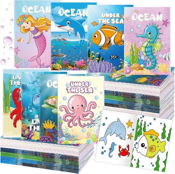 Estune 40 Pcs Ocean Coloring Books Bulk Under The Sea Party Favors Mini