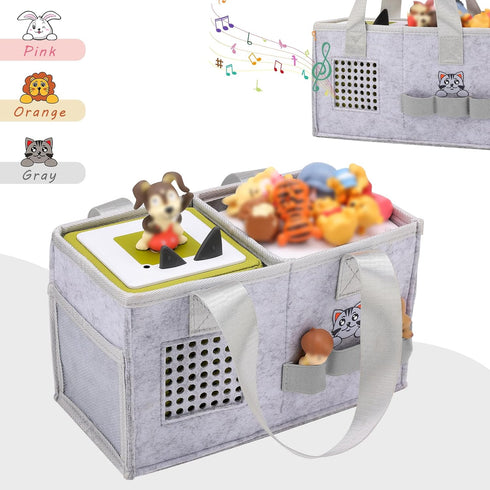 Set MEILADY-X Case for Toniebox Starter - Bag for Tonies Figurines | Portable Carrying Case for Educational Musical Toy
