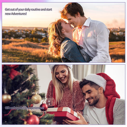 60 Date Ideas Card Games for Couples - Unique Date Deck Scratch Off Cards, Great Couples Gifts for Boyfriend