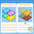 124PCS, 4 Set Upgraded Antibacterial Magnetic Tiles Including Large Square Tiles, Magnetic Building Blocks, Inhibits