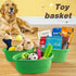 Pro Goleem Small Woven Basket with Gift Bags and Ribbons - Durable Empty Small Rope Basket for Storage, 12"X 8" X 5"