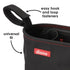 Diono Buggy Buddy Universal Stroller Organizer, Black, with Cup Holders and Zippered Pockets